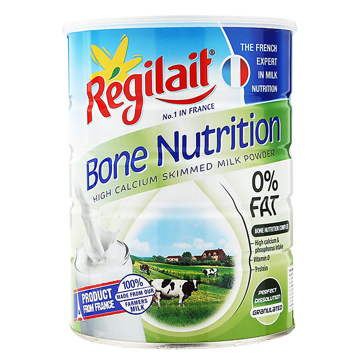 Sữa Bột Giàu Canxi Không Chất Béo Regilait Bone Nutrition Hộp 700g