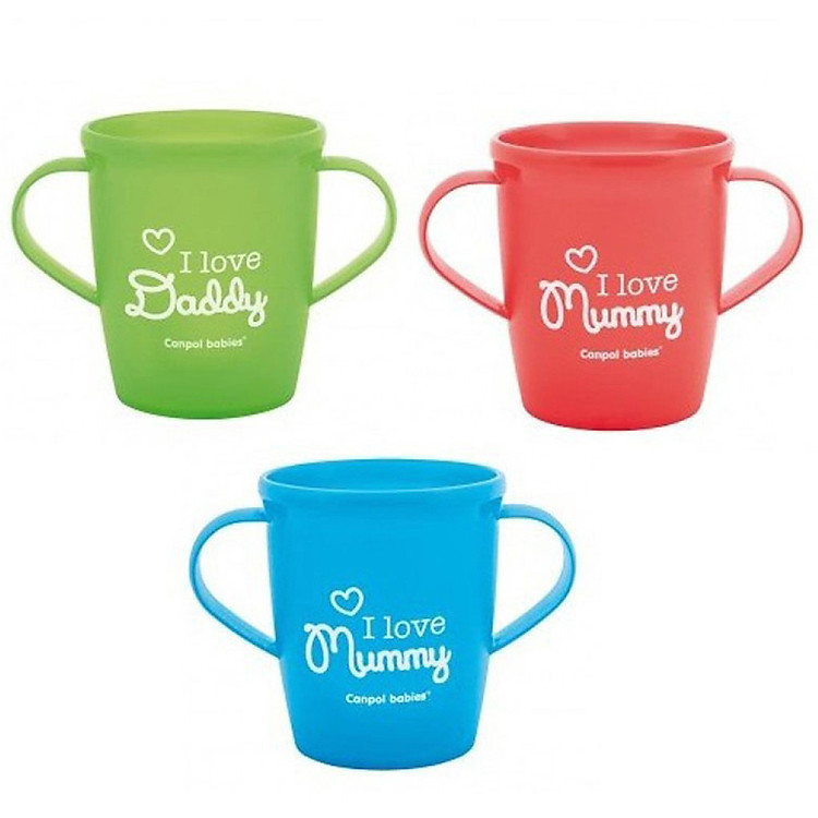 Cốc Tập Uống Canpol Babies Có Quai Cầm I Love Mummy 31/208 ( 250ml)