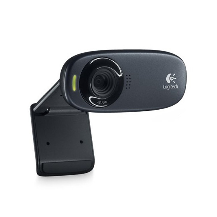 Webcam Logitech C310 720p HD - Góc cam 60 độ, micro giảm ồn, tự động chỉnh sáng cho Video Call, chụp ảnh 5MB, phù hợp PC/ Laptop - Hàng nhập khẩu