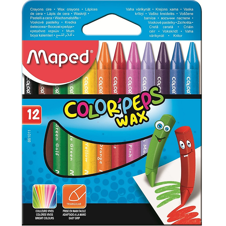 Sáp Màu Maped Wax 12M - 861011