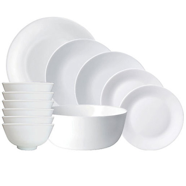 Bộ Chén Đĩa Thủy Tinh Asian Bormioli Rocco -12 Món