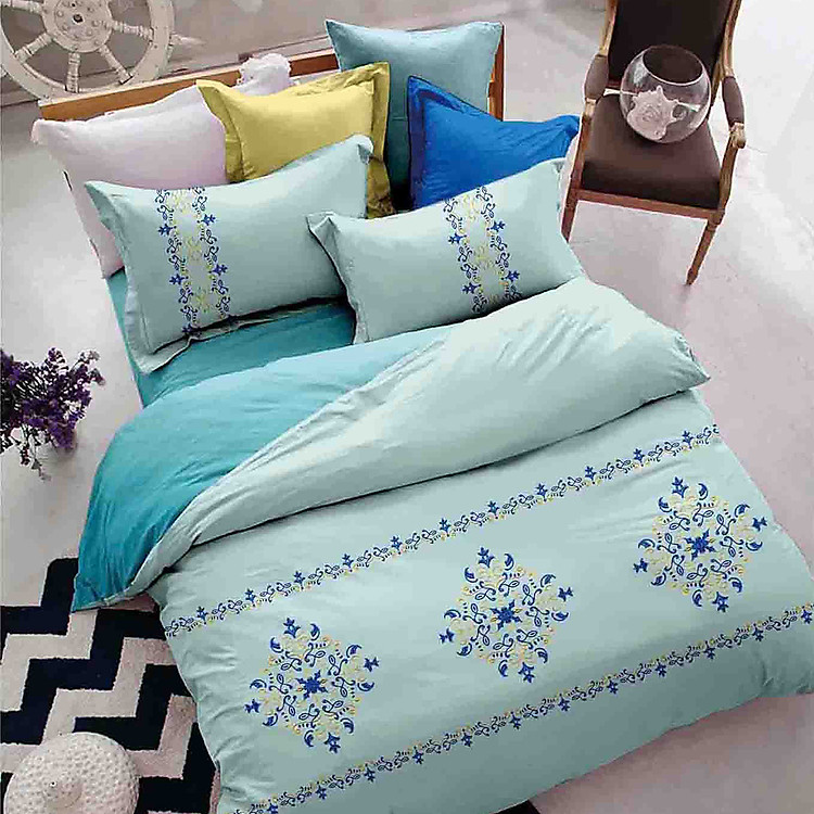 Bộ Chăn Ga Cotton Lụa Drap24 CTL32