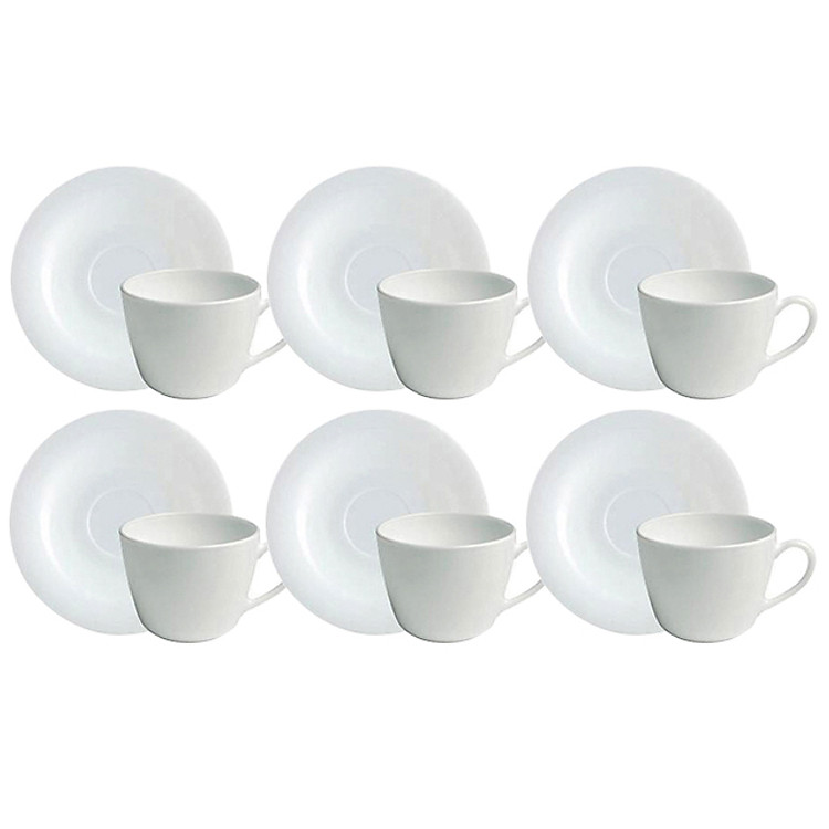 Bộ Tách Đĩa Trà Thủy Tinh 12 Món Ronda Bormioli Rocco - 220 ML