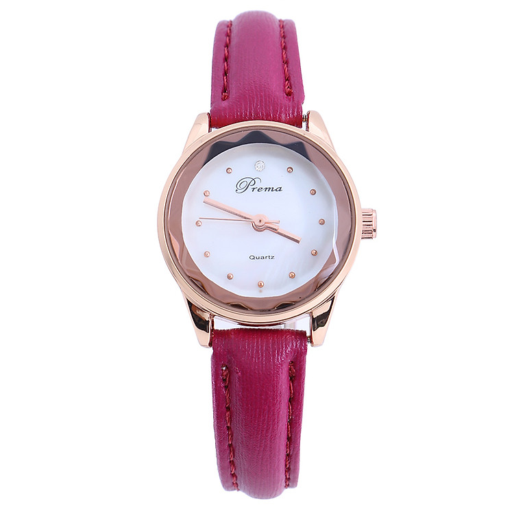 Đồng Hồ Nữ Dây Da Prema 3272 (25mm) - Tím