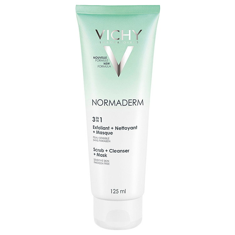 Kem Tẩy Tế Bào Chết 3 Tác Dụng Vichy Normaderm 3in 1 Scrub + Cleanser + Mask 125ml - M9721500 - 100758058