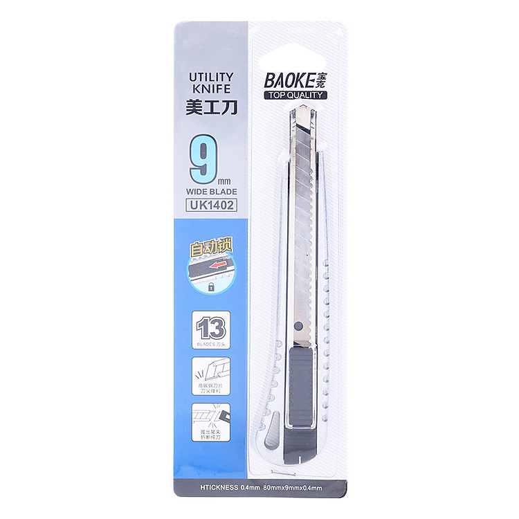 Dao Rọc Giấy Baoke UK1402 (9mm) - Ảnh 2