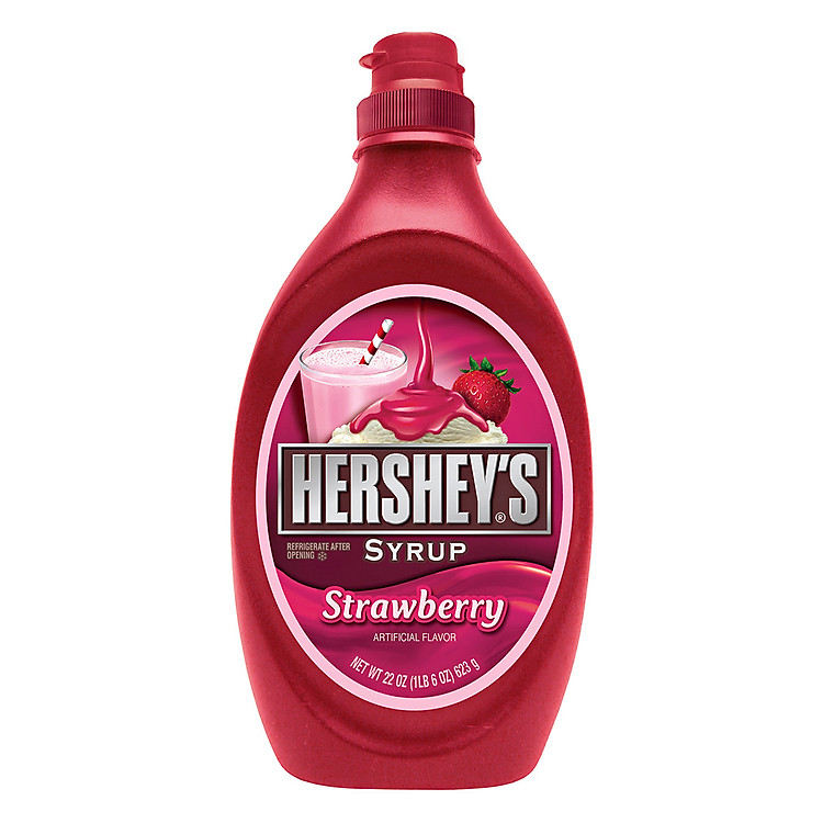Si-rô Dâu Tây Hershey's Chai 623g