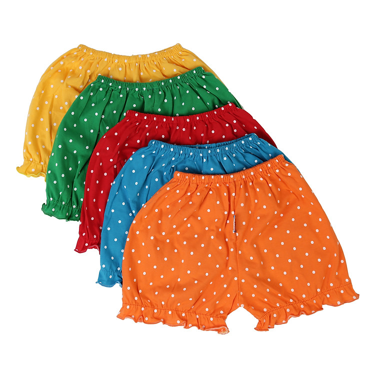 Combo 5 Quần Ngắn Phồng Bi Bé Gái MihaBaby QN12