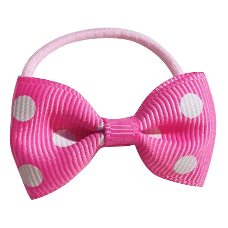 Cột Tóc Hình Nơ Bảo Ngọc A14 Họa Tiết Chấm Bi