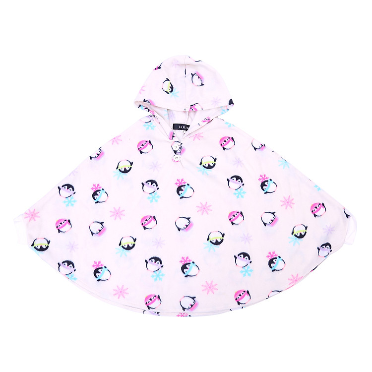 Áo Choàng Có Tay Cho Bé Họa Tiết Chim Cánh Cụt Cirino AO_CB_KCCANHCUT_FS - Kem