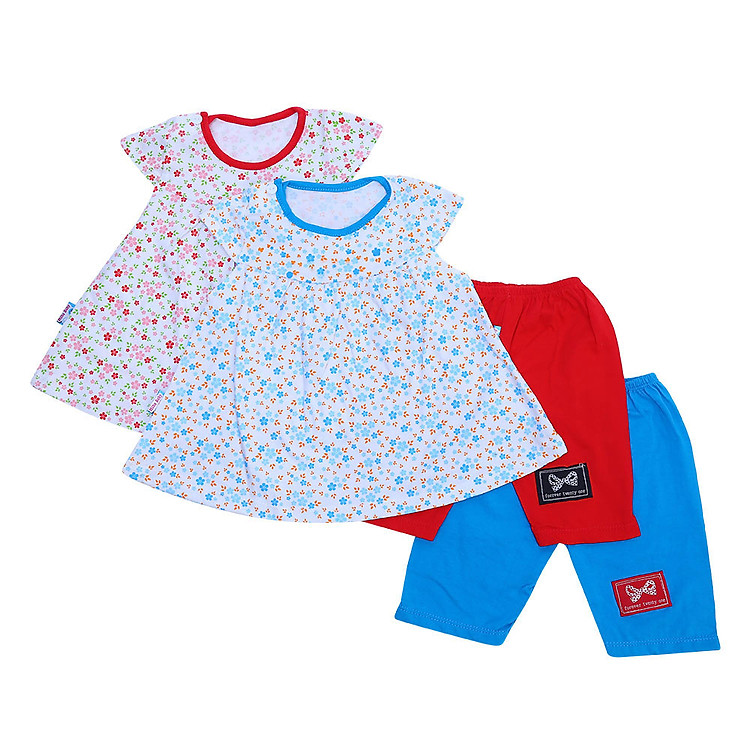 Combo 2 Bộ Tay Phồng Vai Bông MihaBaby BN04