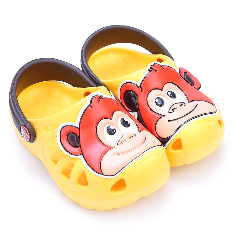 Giày Dép Thái Lan Chống Trơn Trượt Maltini SK91-2 Hình Khỉ (Size 28 - 31) - Vàng