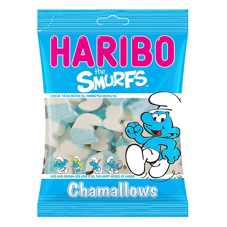 Kẹo Xốp Haribo Chamallows Smurfs (125g)