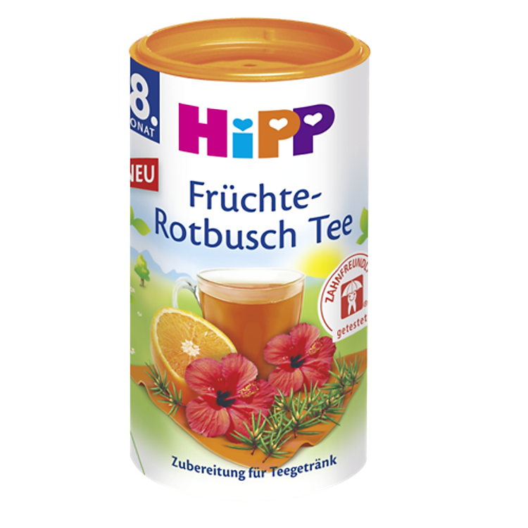 Trà Cốm Hòa Tan Hoa Quả, Hoa Dâm Bụt Với Isomaltulose HiPP 200g - 3667