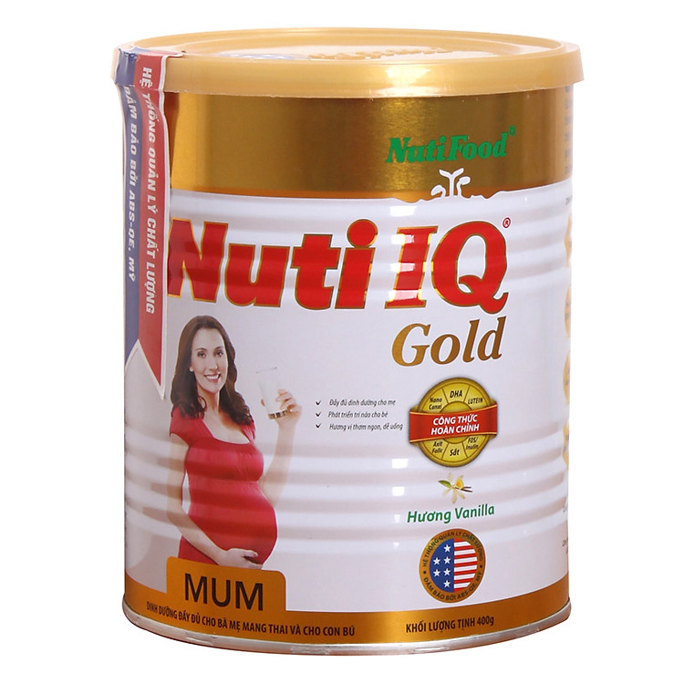 Sữa Bột Nuti IQ Mum Gold Hương Vani (400g)