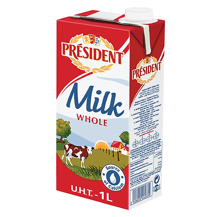Sữa Tươi Tiệt Trùng Nguyên Chất President (1 lít)