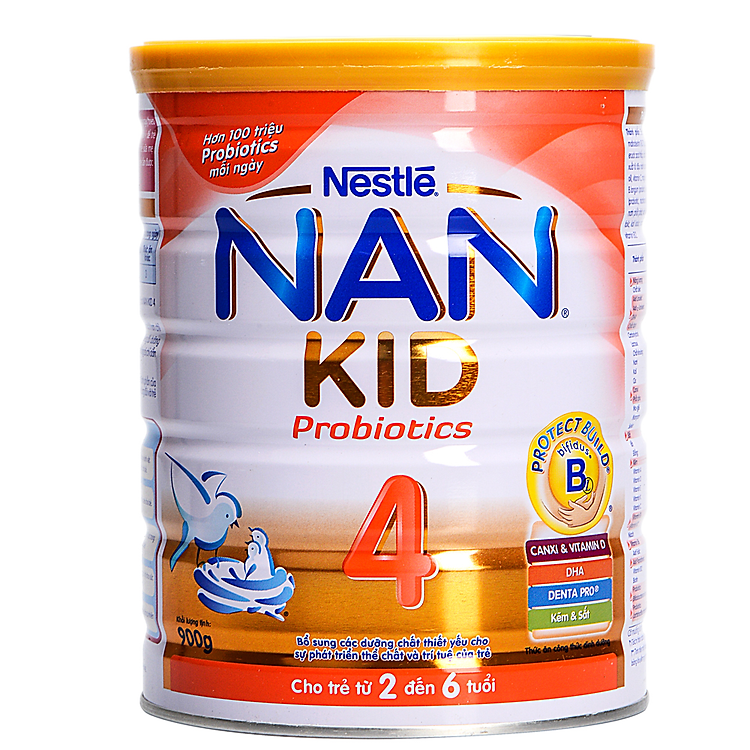 Sữa Nestle NAN Kid 4 Dành Cho Trẻ 2 – 6 Tuổi (900g)
