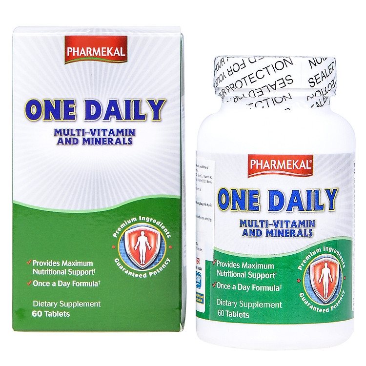 Thực Phẩm Chức Năng Viên Uống Bổ Sung Vitamin Và Khoáng Chất Pharmekal One Daily Multi - Vitamin and Minerals (60 Viên)