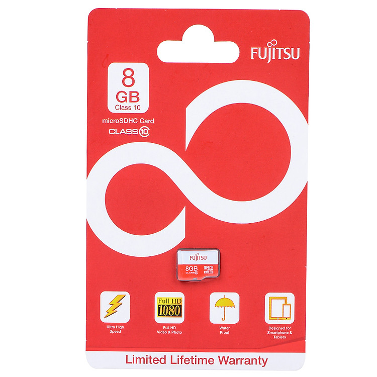 Thẻ Nhớ MicroSD Fujitsu 8GB - Hàng Chính Hãng