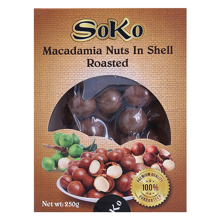 Mắc Ca Nguyên Vỏ Soko (250g)