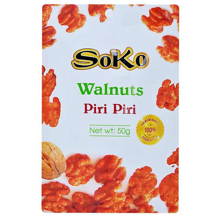 Nhân Óc Chó Tẩm Ớt Đỏ Soko (50g)