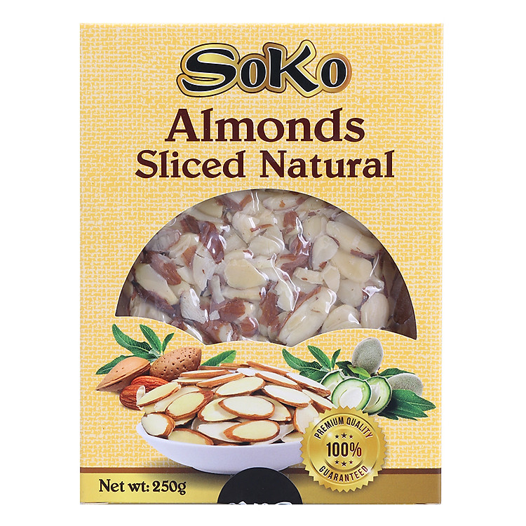 Hạnh Nhân Cắt Lát Soko (250g)