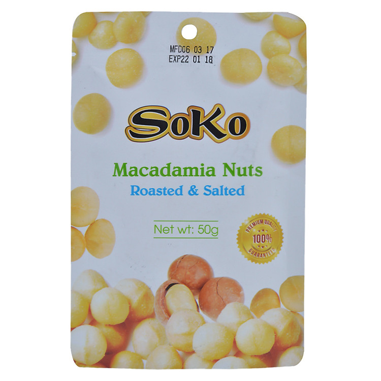 Nhân Hạt Mắc Ca Sấy Muối Soko (50g)
