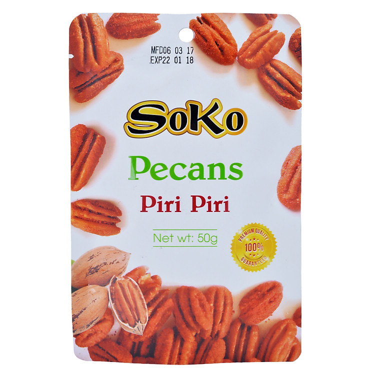 Hồ Đào Tẩm Ớt Đỏ Soko (50g)