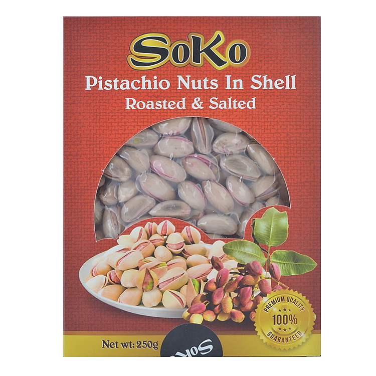 Hạt Dẻ Cười Đỏ Sấy Muối Soko (250g)