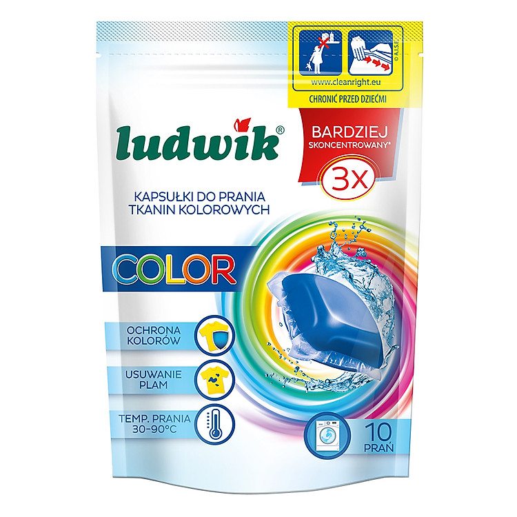 Viên Giặt Quần Áo Màu Ludwik - Dùng Cho Máy Giặt (32 Viên)