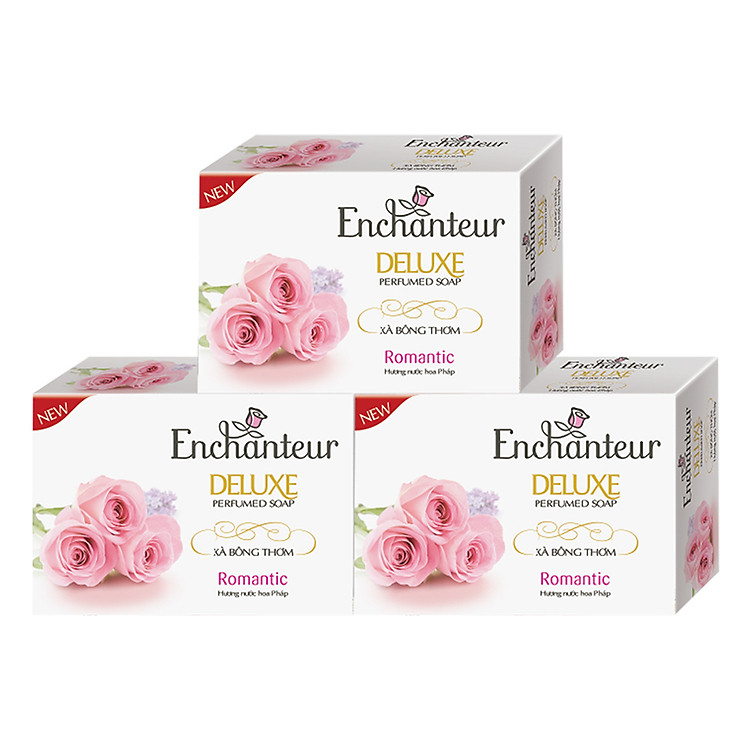 Combo 3 Xà Bông Thơm Enchanteur Romantic (90g / Cái)