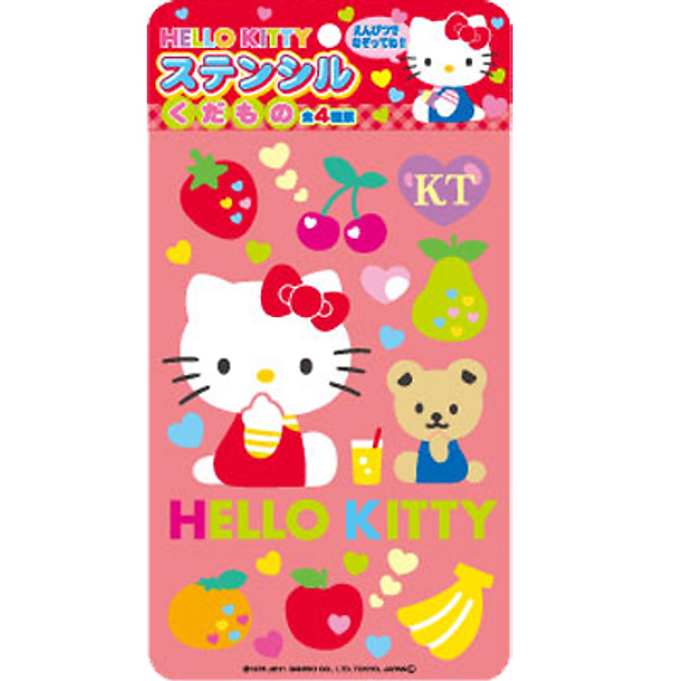 Khuôn Vẽ Hello Kitty Stencil