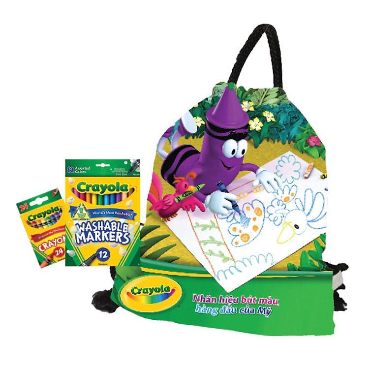 Combo Vẽ Và Tô Màu Crayola CB08 (Tặng Kèm Balô)