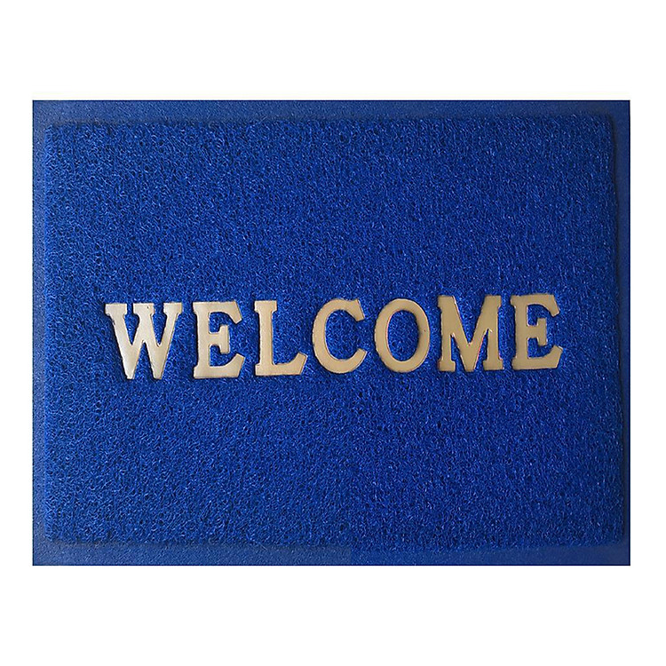 Thảm Chùi Chân Welcome Minh Quang (40 x 60 cm) - Xanh Dương