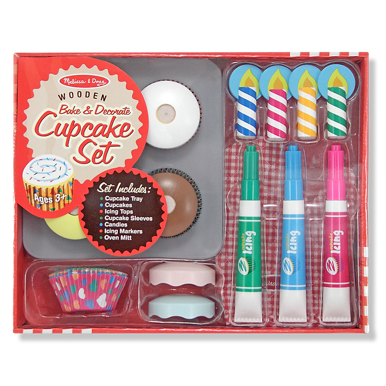 Đồ Chơi Gỗ Melissa & Doug Trang Trí Bánh Cupcake MB4019