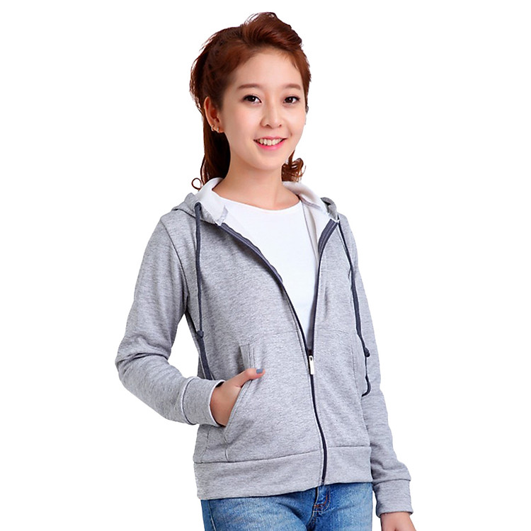 Áo Khoác Nữ Chống Nắng Phúc An 4023_xamtrang - Xám Trắng (Freesize)