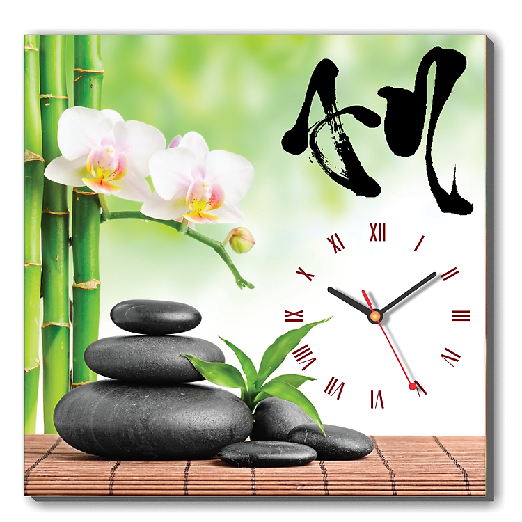Tranh Đồng Hồ Dyvina 1T4040-26 - Đá Và Hoa
