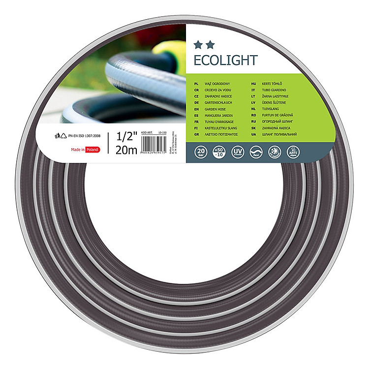 Ống Tưới Vườn Cellfast Ecolight 10-150 1/2" (20m)