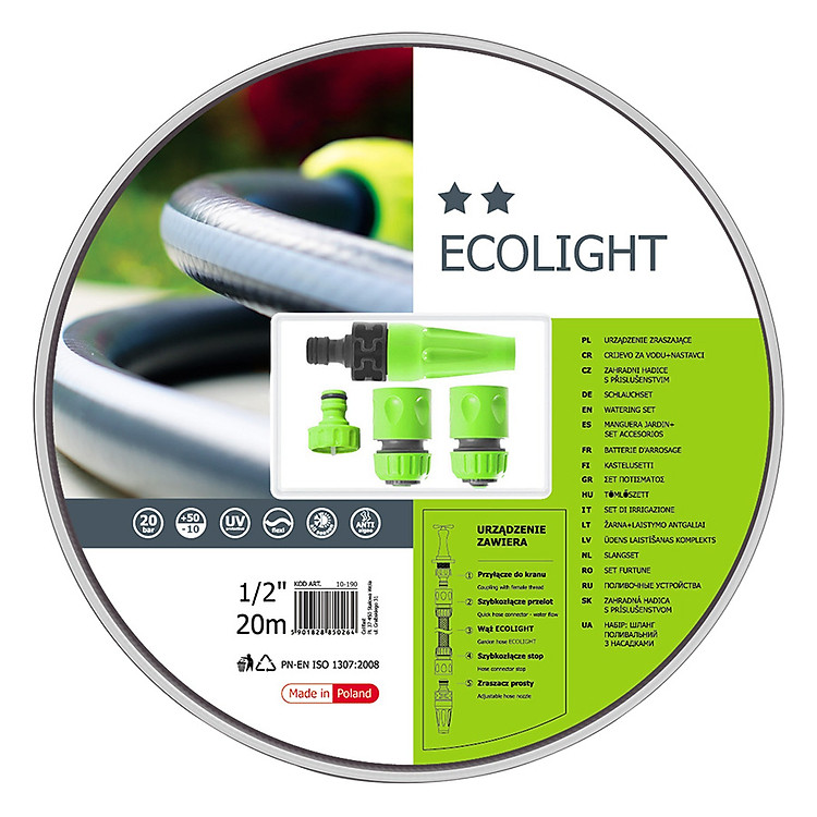 Bộ Ống Tưới Cellfast Ecolight 10-190 1/2" (20m)