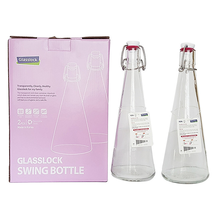 Bộ 2 Hũ Thủy Tinh Glasslock IG885 (500ml x 2)