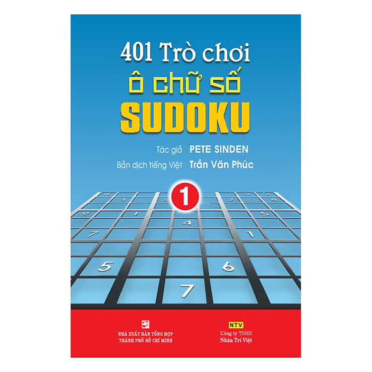 Sách 401 Trò Chơi Ô Chữ Số Sudoku - Tập 1