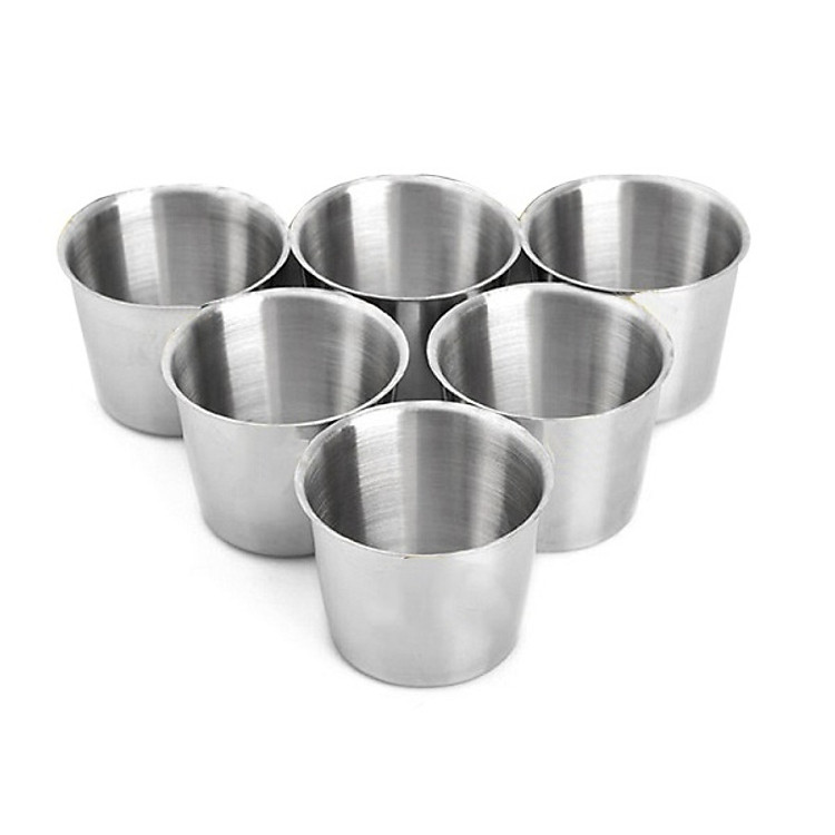 Combo 6 Ly Làm Đá Inox Homeeasy (9cm)