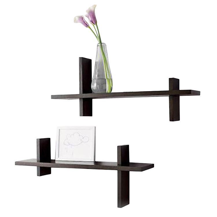 Bộ 2 Kệ Chữ H Lệch KEGO KG02 (60 x 15 cm) - Đen