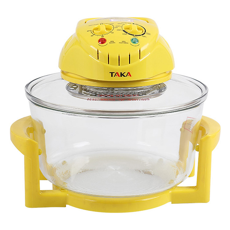 Lò Nướng Thủy Tinh Hallogen Taka TKE106 (12L) - Vàng - Hàng chính hãng