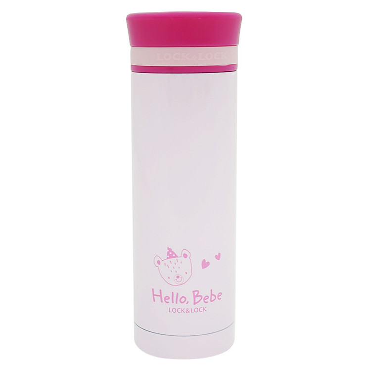 Bình Giữ Nhiệt Hello Bebe Love Lock&Lock HBB314 (300ml) - Hồng