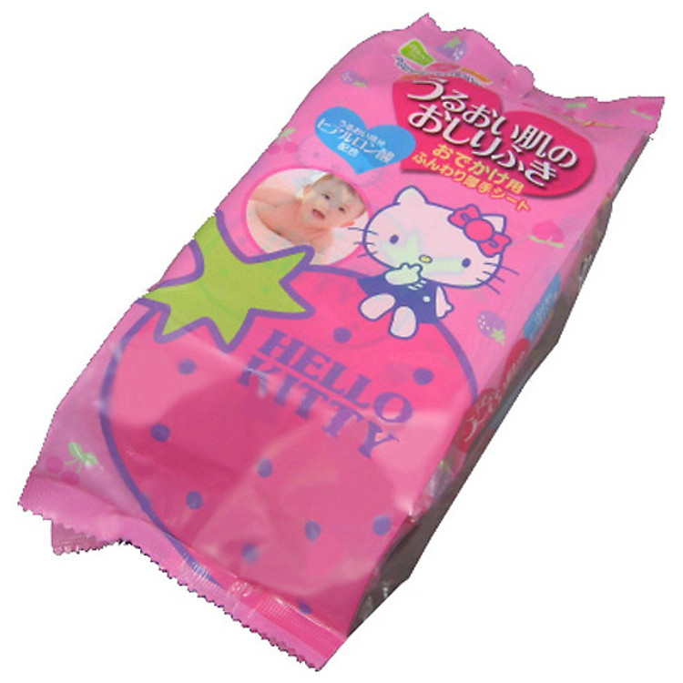 Giấy Ướt LEC Hello Kitty E041 (30 Tờ x 2 Gói)