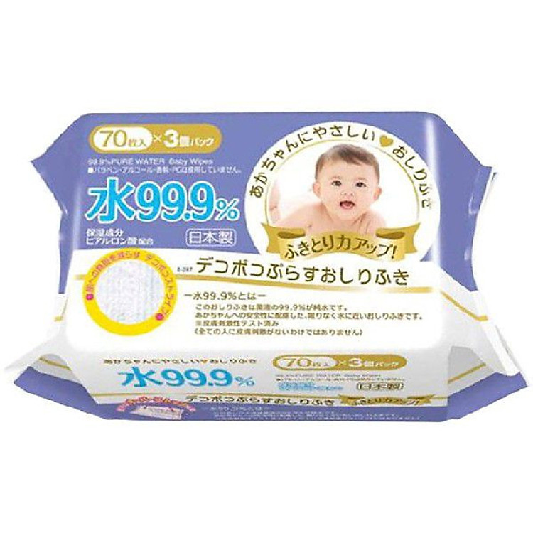 Giấy Ướt Nước Tinh Khiết 99.9% LEC E288 (70 Tờ x 3 Gói)