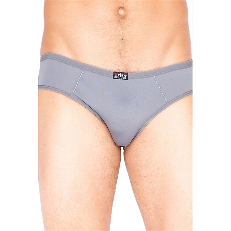 Quần Brief Thun Lạnh Giãn 4 Chiều Relax RL036 - Xám Đậm