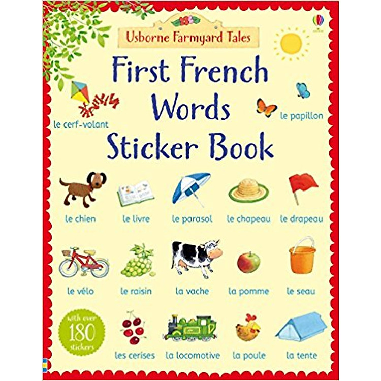 Sách tiếng Anh - Usborne First French Words Sticker Book