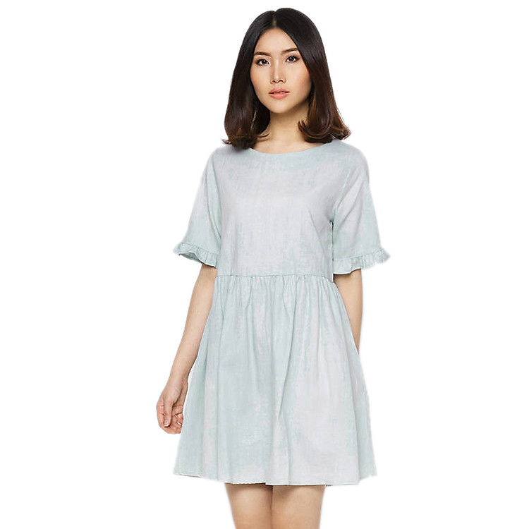 Đầm Baby Doll Labelle D196 - Xanh Nhạt (Free Size)